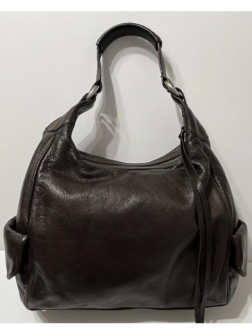 Banana Republic Hobo Slouchy Shoulder Bag Handbag Purse Brown Leather